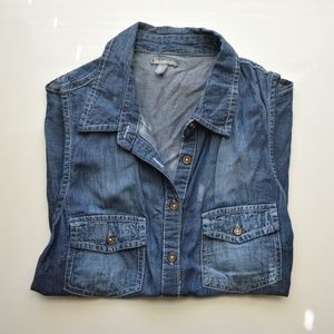 Charlotte Russe Denim Button Up